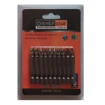 Set 10pcs Screwdriver Bits 8pcs PH2 S2 and 2pcs Square SQ2