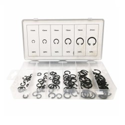 Snap Ring E-Clip Snap Ring Circlips Fastening Set 100pcs