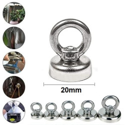 Strong Neodymium Magnets 20mm Claw Hook