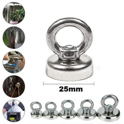 Strong Neodymium Magnets 25mm Claw Hook