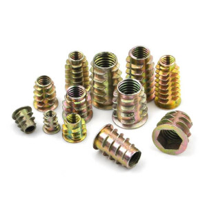Hex Drive Flat Head Nuts Screws Threaded For Wood
