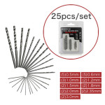 Set Mini Micro Twist Drill Bits 25pcs
