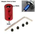 Aluminium Rigid Coupling Adapter 3mm to 5mm