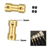 Coupling Coupler Connector Brass Adaptor 3mm to 3mm
