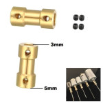 Coupling Coupler Connector Brass Adaptor 3mm to 5mm