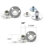 Round Base Flange T Nut with 3/8 Female