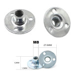 Round Base Flange T Nut with M8 Female