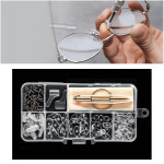 Set Glasses Repair Screws Tool 35 Pairs Silicone Pads