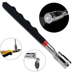 Portable Telescopic Magnetic Magnet Pen With LED Flash Light
