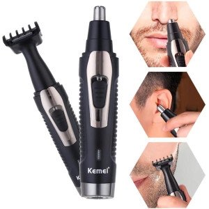 Επαναφορτιζόμενο Trimmer Περιποίησης Αυτιών - Μύτης 2 σε 1 Kemei KM-6675
