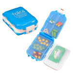 Plastic Pill Box Case Weekly Type Folding 8 Lattices