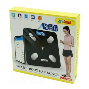 Andowl Wireless Rechargeable Smart Body Fat Scale