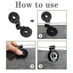 Awning Plastic Clips Outdoor Set 12pcs