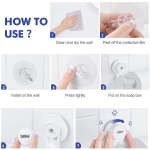 Bathlux Mini Reusable Wall Adhesive Suction Cup Hook