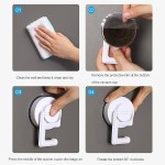 Holder Suction Cup Wall Mounted Broom Holder Organizer
