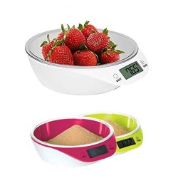 ​Round digital kitchen scales with bowl