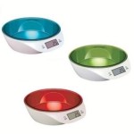 ​Round digital kitchen scales with bowl