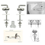 Universal Toilet Seat Hinges Spare Replacement