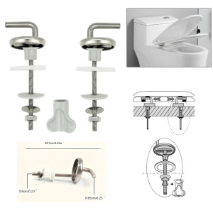 Universal Toilet Seat Hinges Spare Replacement