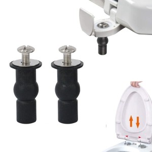 Toilet Seat Hinge Fixings Screws Rubber expansion