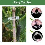 Plastic Plant Support Clips Reusable Set 12pcs