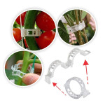 Plastic Plant Support Clips Reusable Set 12pcs