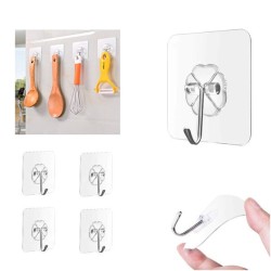 Self Adhesive Door Wall Hangers Hooks Set 6pcs