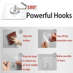 Self Adhesive Door Wall Hangers Hooks Set 6pcs