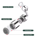 Faucet Aerator Sprayer Sink Aerator 720-Degree