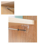Adhesive Shelf Support Pegs Drill Free Nail Set 4pcs