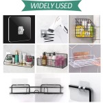 Adhesive Wall Double Hook Waterproof Sticky Hooks Set 2pcs