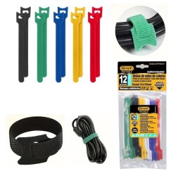 Magic Sticky Self Cable Ties Velcro Wire Organizer Mix Colors