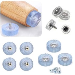 Soft Rubber Anti-Slip Furniture Feet Pad 15 X 7mm Set 4pcs