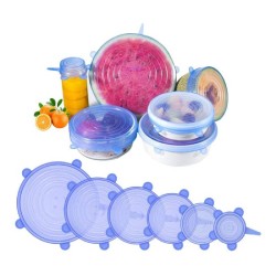 Reusable Silicone Wrap Bowl Set 6Pcs