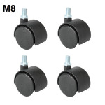Universal 4 Pcs Plastic Swivel Casters Office Computer