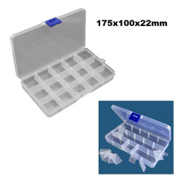 Component Storage Organizer Box 15 Compartments