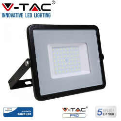 V-TAC 50W LED Floodlight SMD Samsung Chip Slim Black