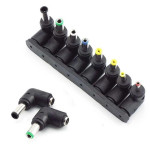 Universal Laptop Power Plug Angular Adapter 8pcs