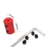 Aluminium Rigid Coupling Adapter 3.17mm to 5mm