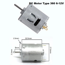 Electric Brush Mabuchi Motor Type 360-DC 6-12V ​11600 RPM
