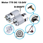 Motor High-Speed 775 D-Shaft DC 12-24V 20000RPM