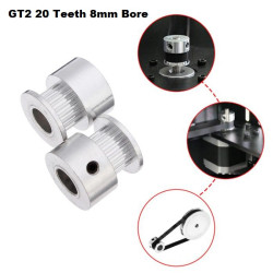 Aluminum Timing Pulley GT2 T20 Teeht 8mm