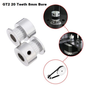 Aluminum Timing Pulley GT2 T20 Teeht 8mm