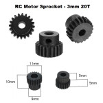RC Motor Sprocket - 3mm 20T 0.5M - Gear Transmission