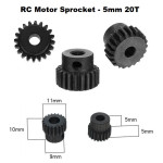 RC Motor Sprocket - 5mm 20T 0.5M - Gear Transmission