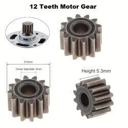 Gear 12 Teeth for Motor RS550
