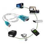 USB to RS232 Serial Port 9 Pin COM Adapter Cable