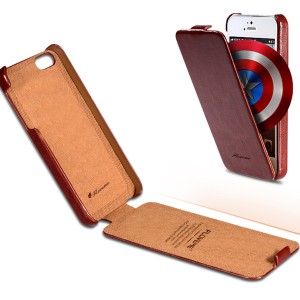 Floveme Leather Flip Case Cover for Iphone 6s Plus