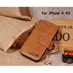 Luxury Flip Stand Case for iPhone 4 4S With Stand