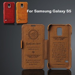 Leather Case Cover for Samsung Galaxy S5 i9600
